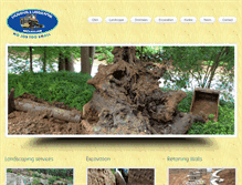 Tablet Screenshot of excavationandlandscaping.com